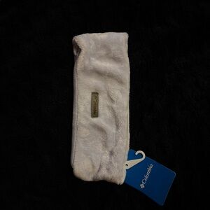 Columbia White Fleece Headband